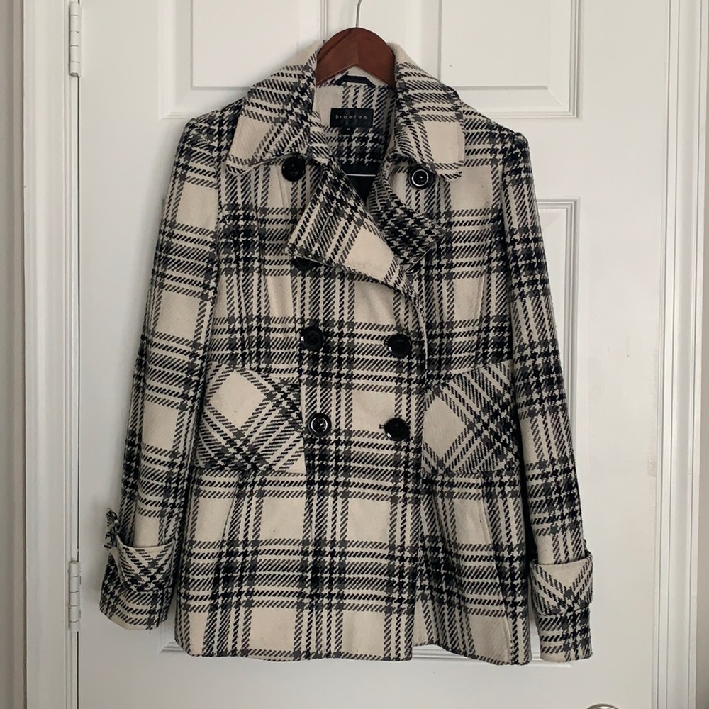 Braeton plaid peacoat